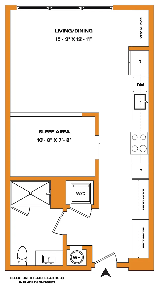 Floor plan Studio-S2 Mason