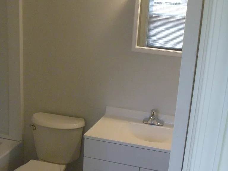 Rest of new bathroom in downstairs bedroom.