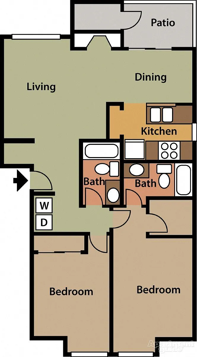 Floor plan 2B