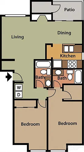 Floor plan 2B