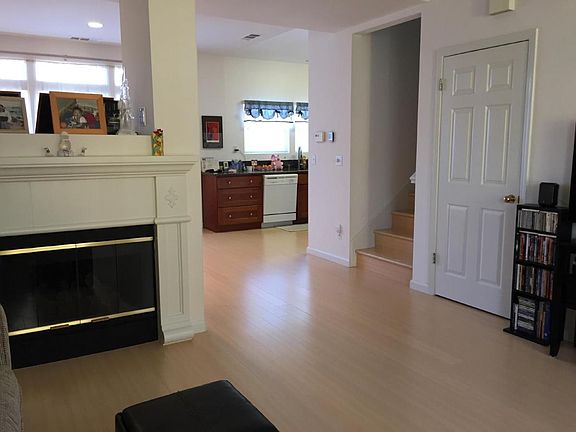 View from the living room w/ fireplace