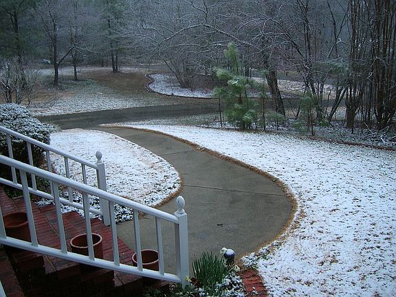 Front yard view from porch