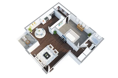 Floor plan Pico 1-Bedroom