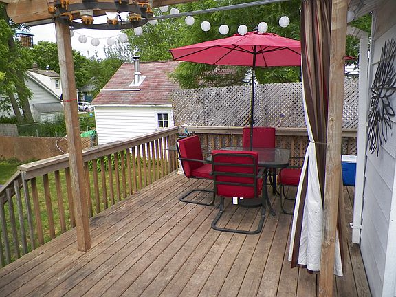 Nice-sized private deck