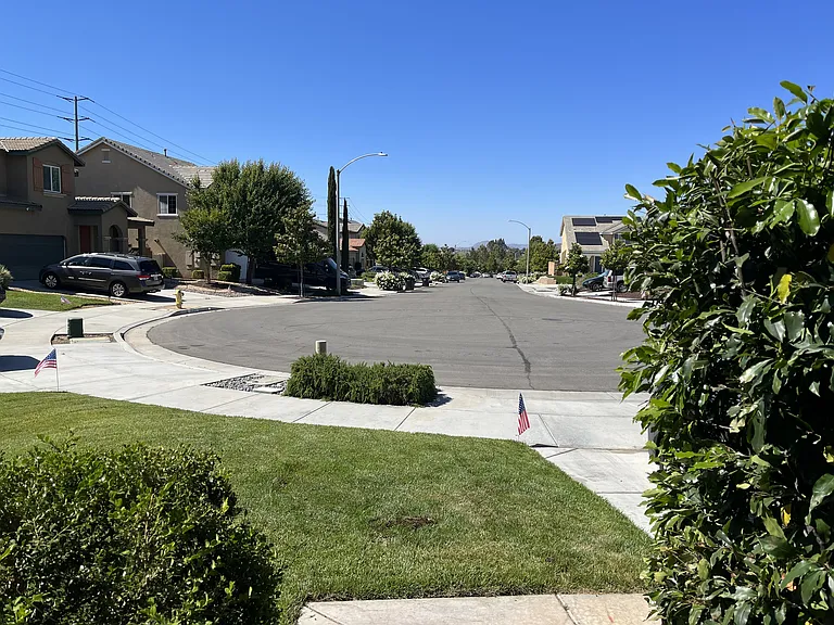 Cul-de-sac view from front door