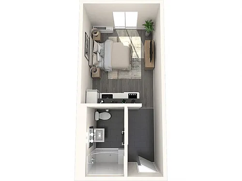 Floor plan Tower No Balcony Studio