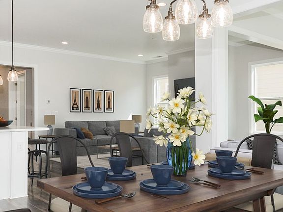 Virtually Staged Dining and Great Room