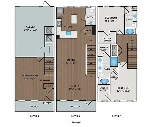 Floor plan Spyglass I - III