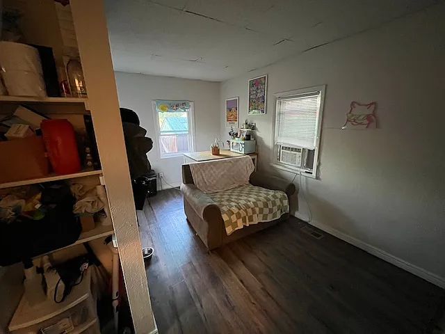 Living room from hallway
(bathroom to left)