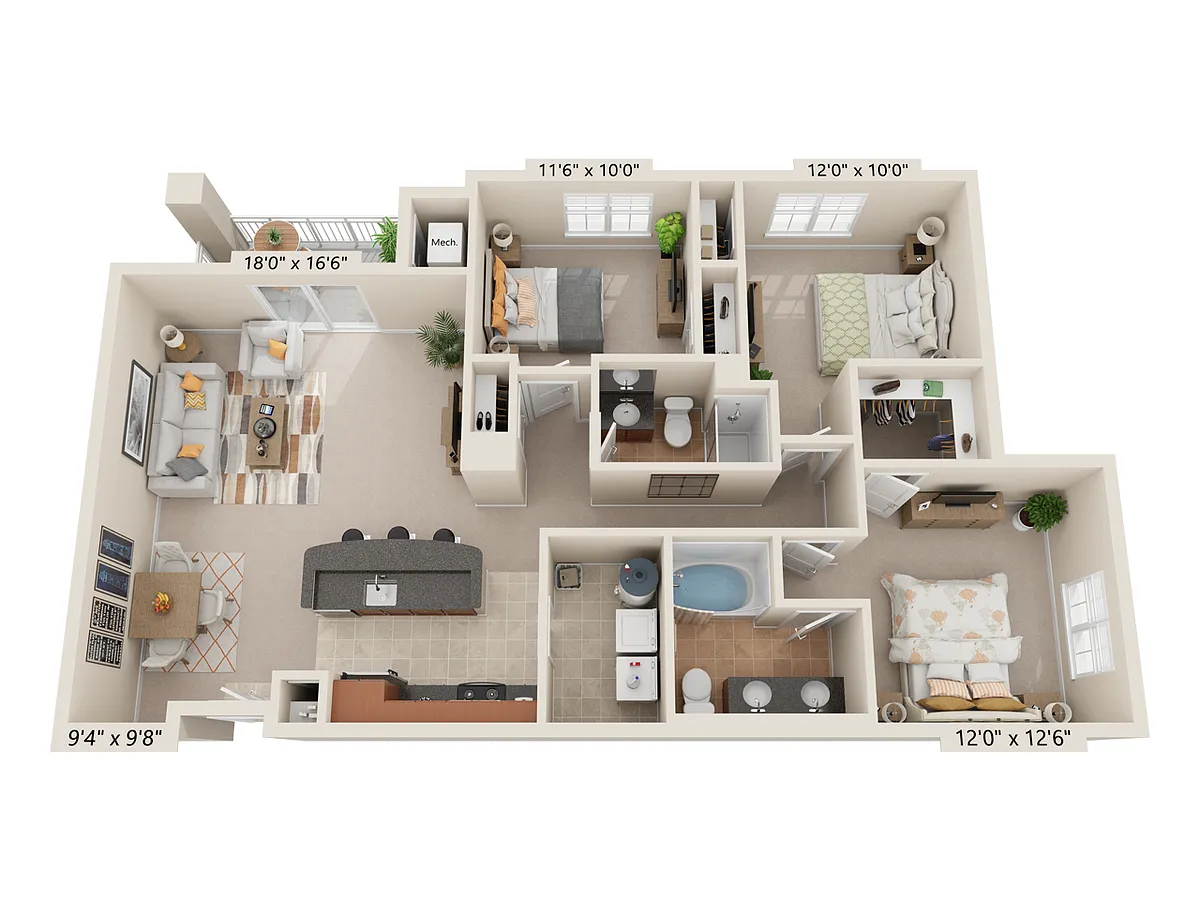 Floor plan The Bayberry