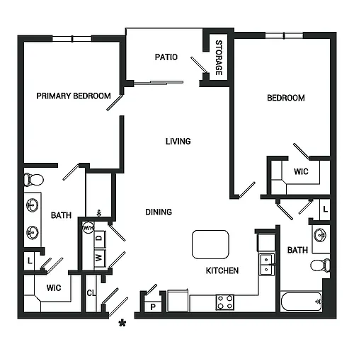 Floor plan Burgundy