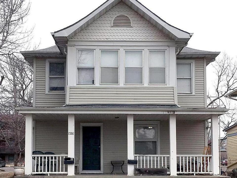 The front of the house.