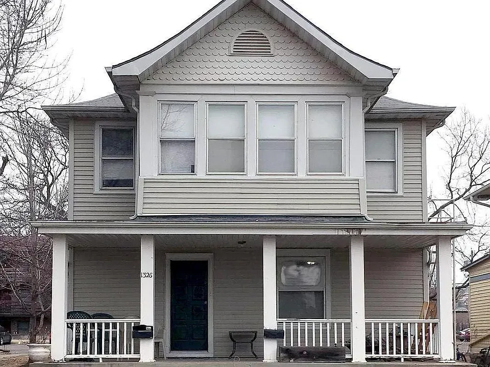 The front of the house.
