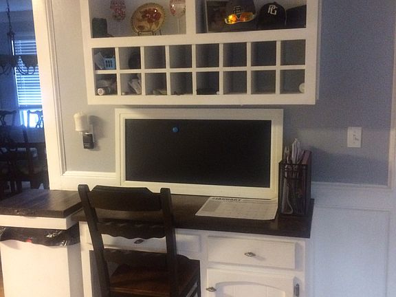 BUILT IN DESK IN KITCHEN
