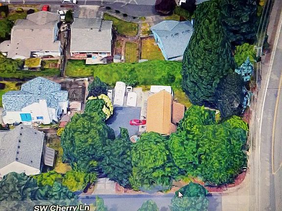 Overhead view of lot size