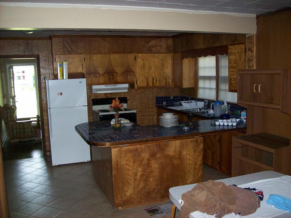 Open kitchen with large island