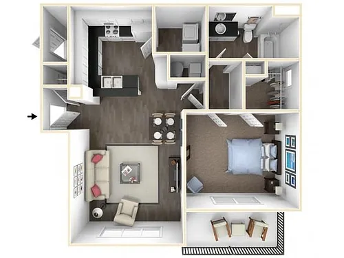 Floor plan 1X1
