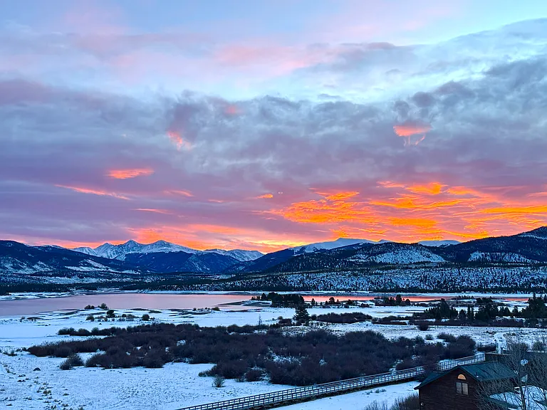 View of Lake Dillon and the Continental Divide
