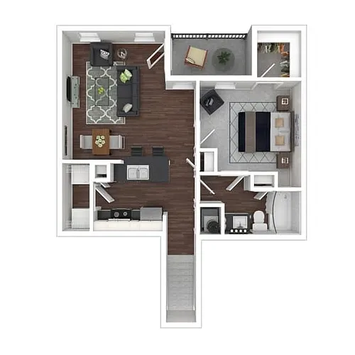 Floor plan Unit A1-UB
