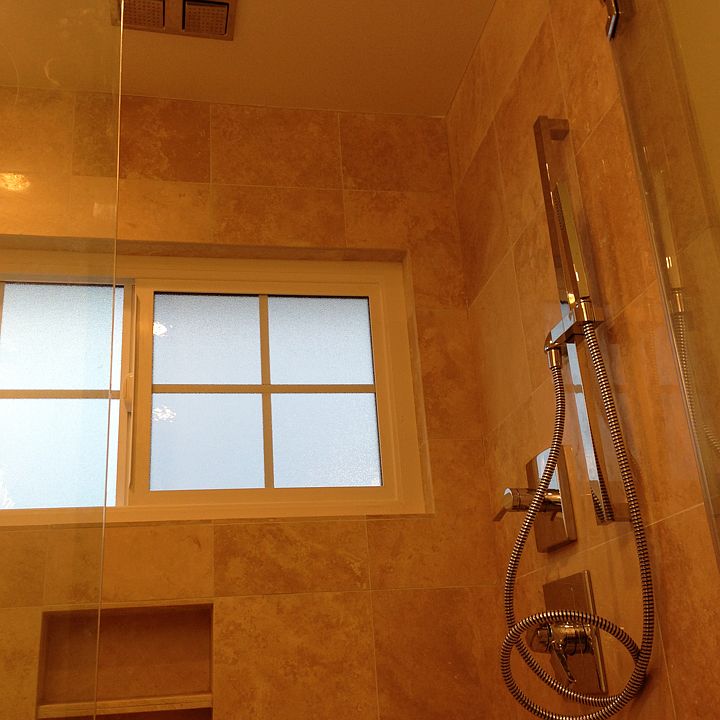 Bathroom with rainshower