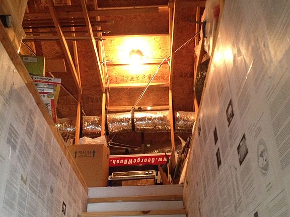 Full walk up attic