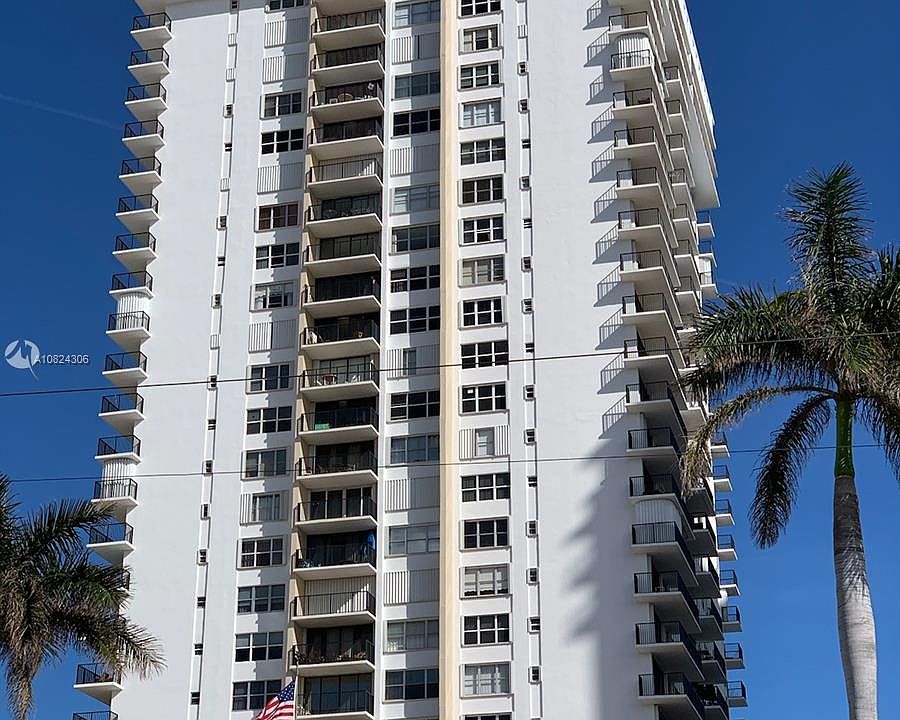 Oceanfront building.