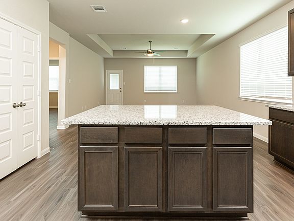Kitchen to Dining Area and Family Room