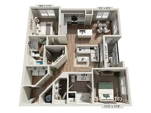 Floor plan B1A