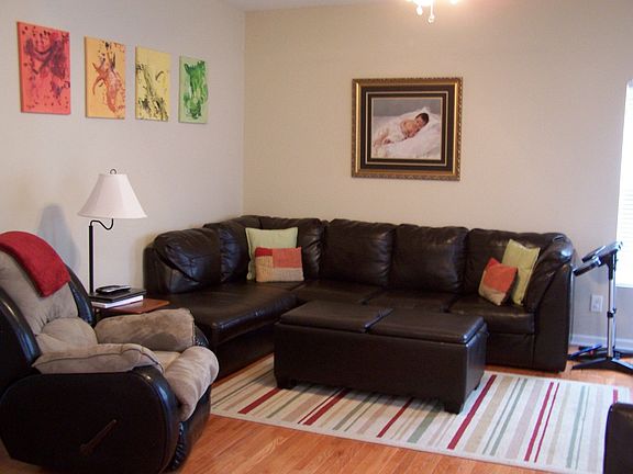 Family Room with hardwood