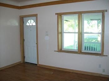 From the dining room you can go out to the front covered porch
