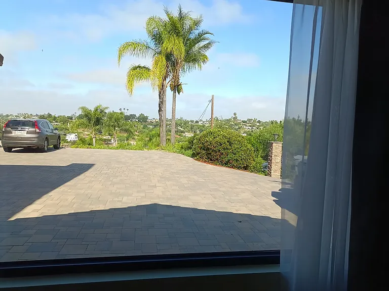 Gorgeous view of hills from bedroom window.