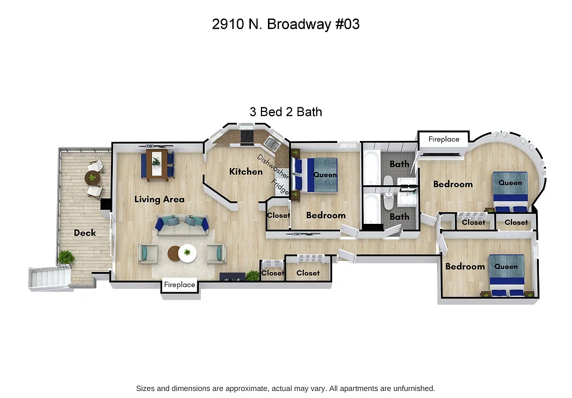 Floor plan 3 Bed