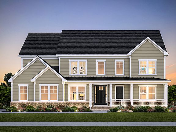 Skyview Exterior Rendering - Elevation 2 at Bull Run in Centreville, VA.