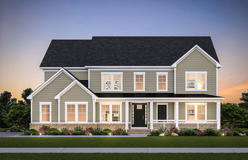 Skyview Exterior Rendering - Elevation 2 at Bull Run in Centreville, VA.