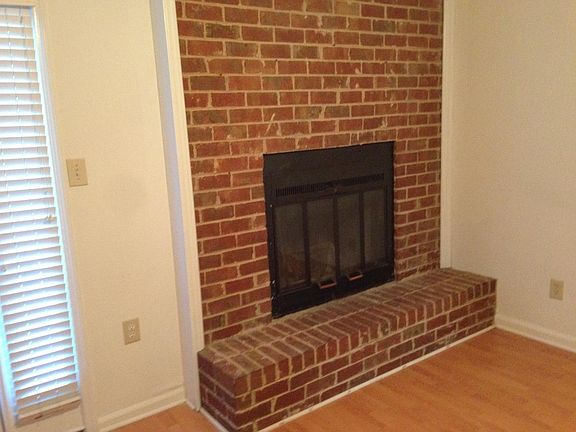 wood burning fireplace