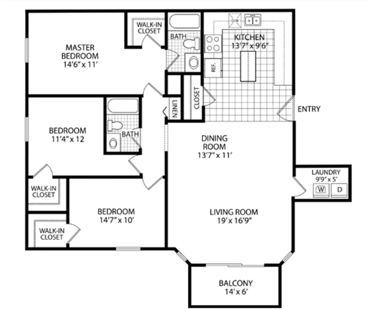 Floor plan 3 Bedroom