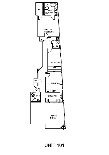 Floor plan 3 Beds, 3 Baths