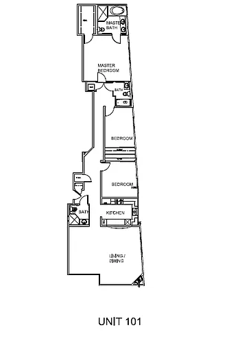 Floor plan 3 Beds, 3 Baths