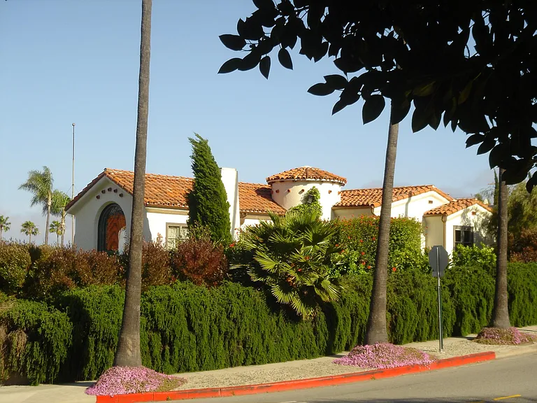West Side of house