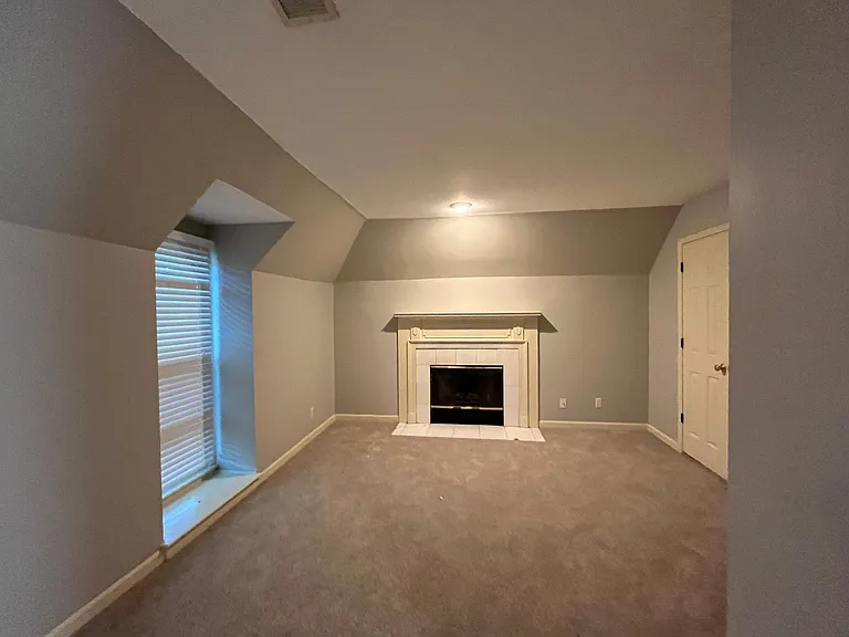 Master Bedroom offers fireplace, Large walk-in closet and private full bathroom
