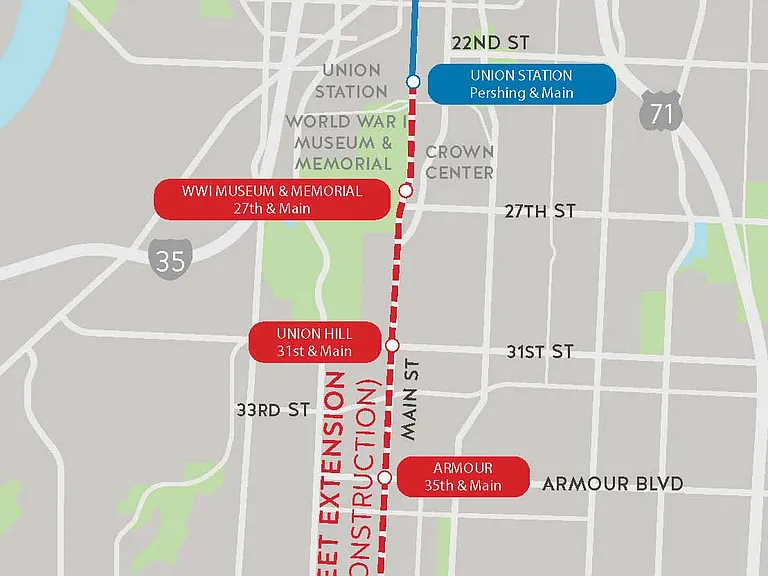 STREET CAR LINE TO BALTIMORE STUDIOS