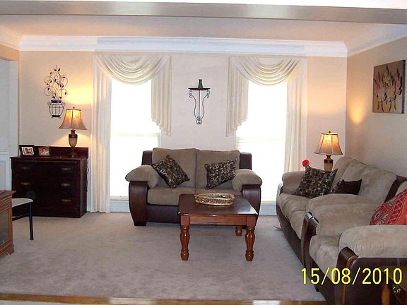 Family room front end. However, now it has hardwood flooring!