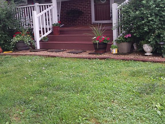 Front porch with river view.