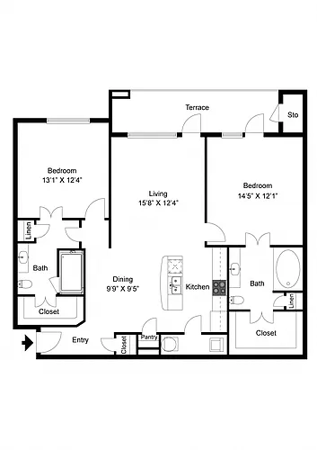 Floor plan B3