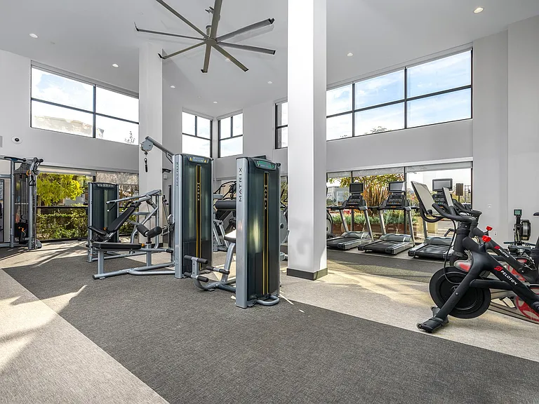 24-hour fully equipped fitness center