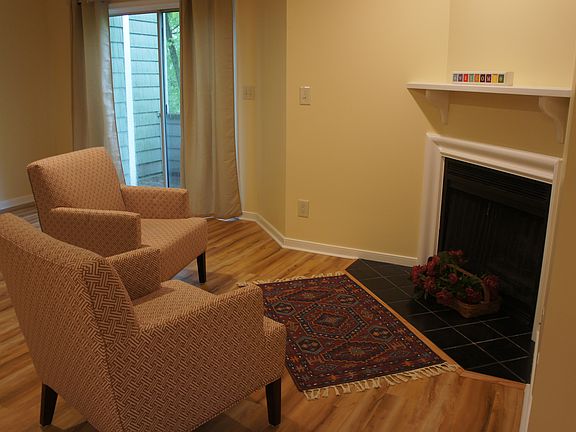 Wood burning fireplace