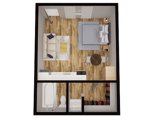 Floor plan AMC Reno Studio