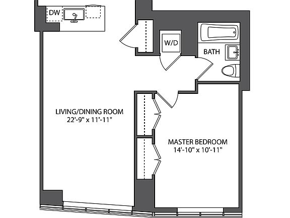 2nd image of 2 Northside Piers APT 19C