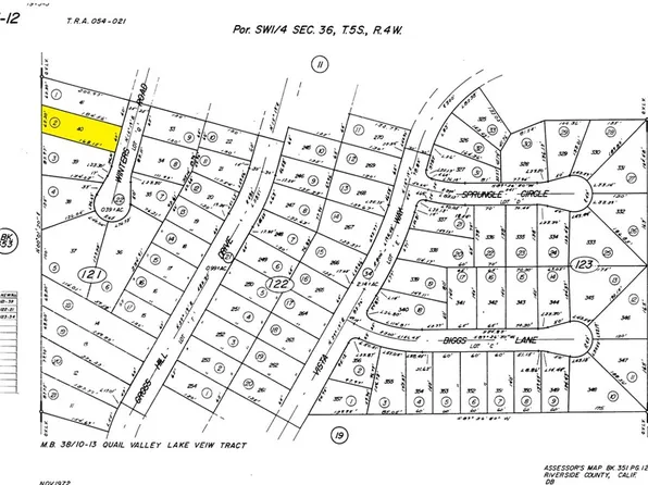 0 Winters Rd Lot 40, Quail Valley, CA 92587