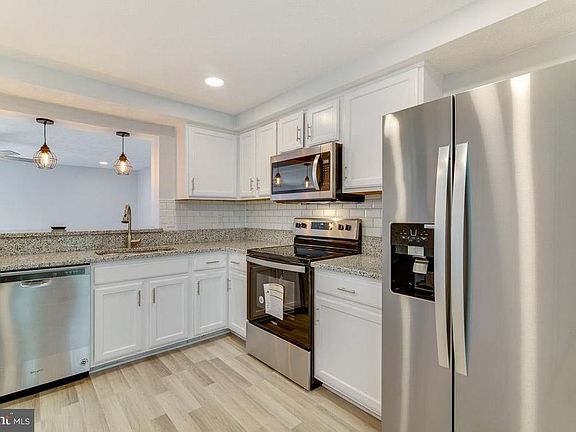 Kitchen with all new stainless steel appliances